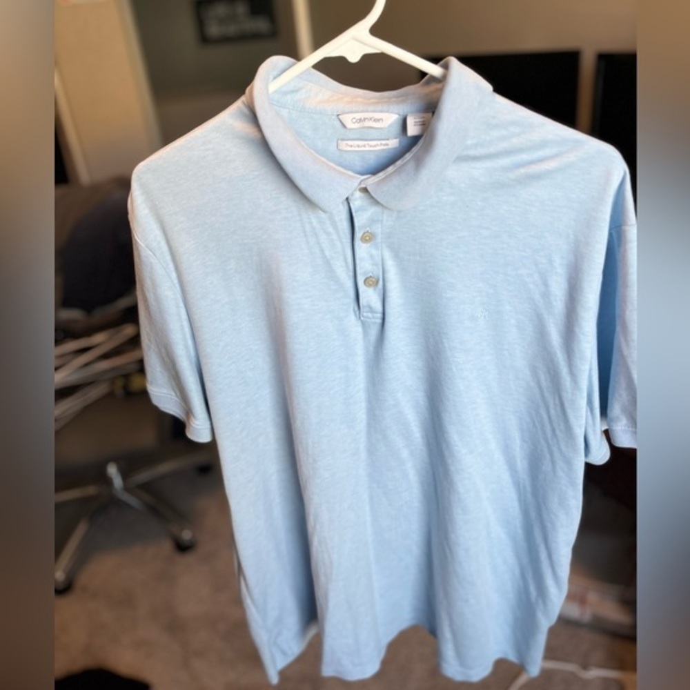 Calvin Klein Polo - The Liquid Touch Polo - Mens Polo - XL